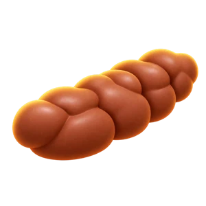 A lumpy sausage shape